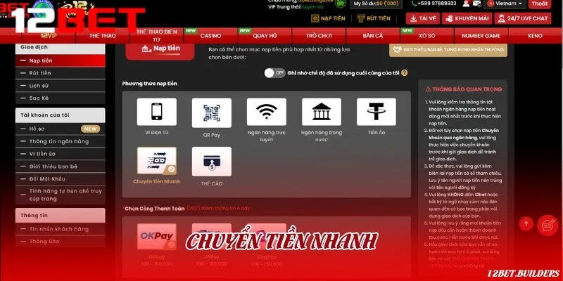 Chuyển tiền nhanh qua mã QR 